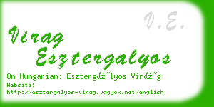 virag esztergalyos business card